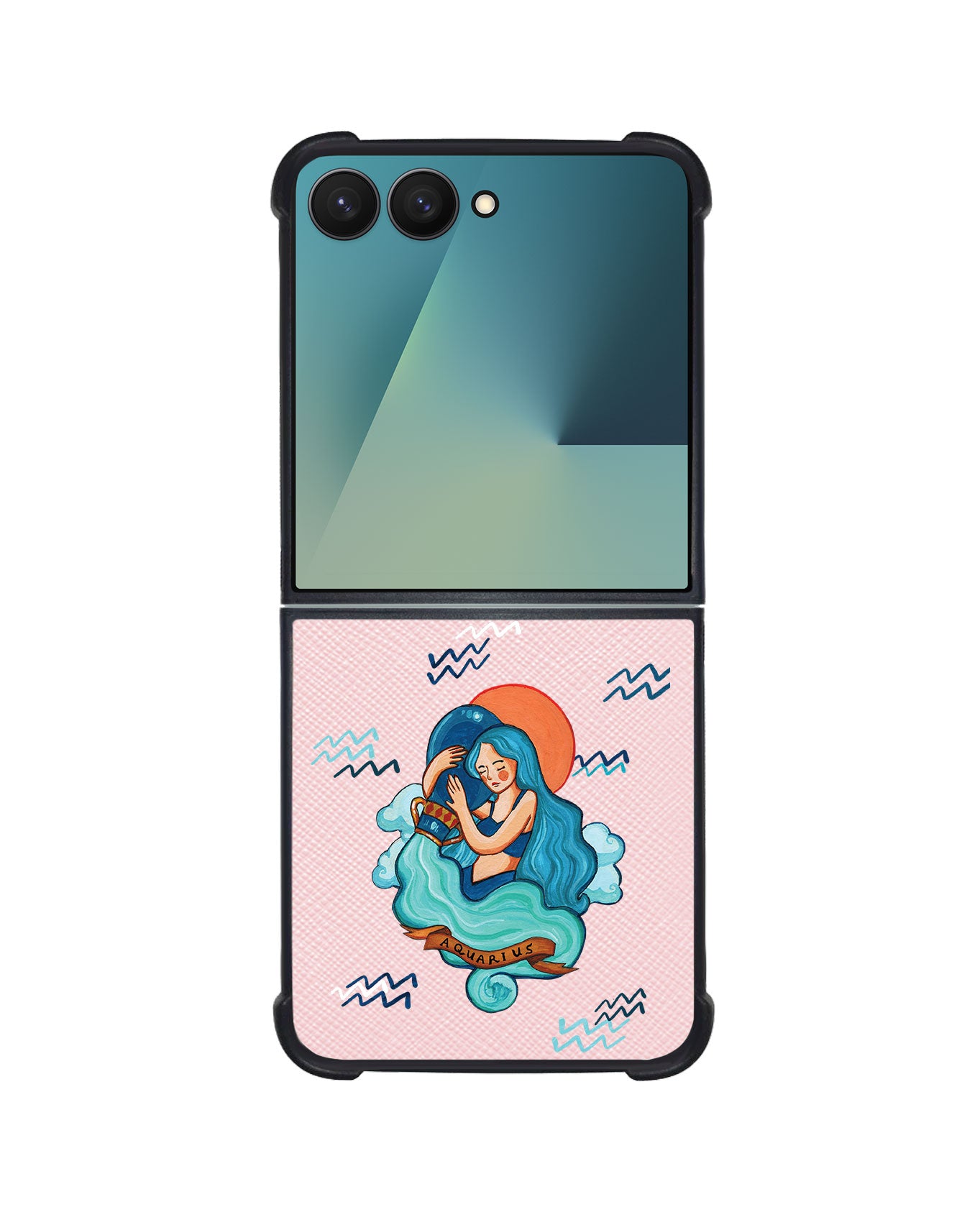 Android Flip / Fold Leather Grip - Aquarius