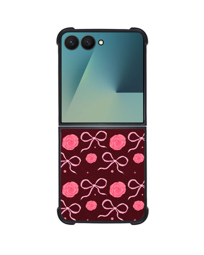 Android Flip / Fold Leather Grip - Coquette Rose