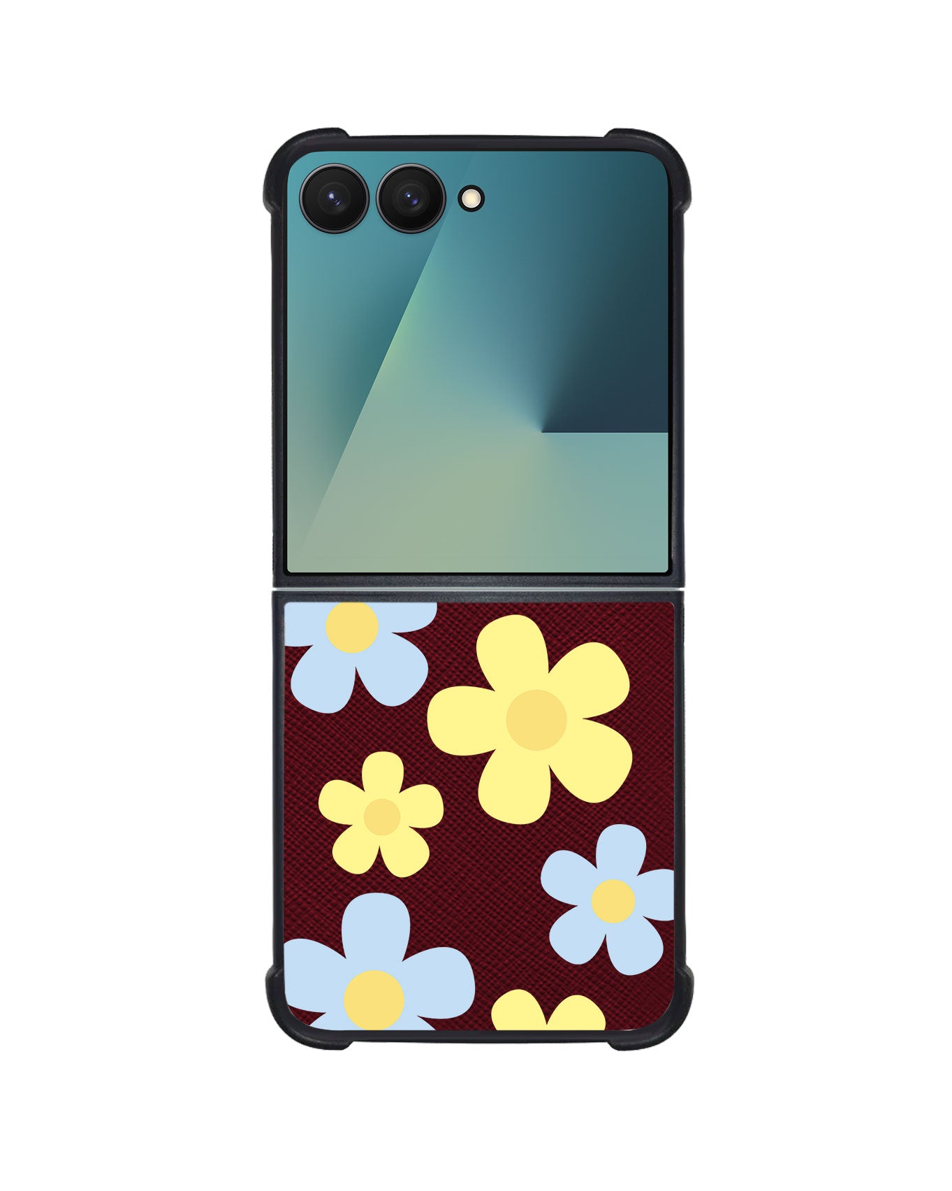 Android Flip / Fold Leather Grip - Daisy Skies