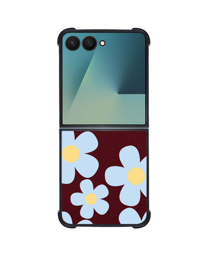 Android Flip / Fold Leather Grip - Daisy Garland