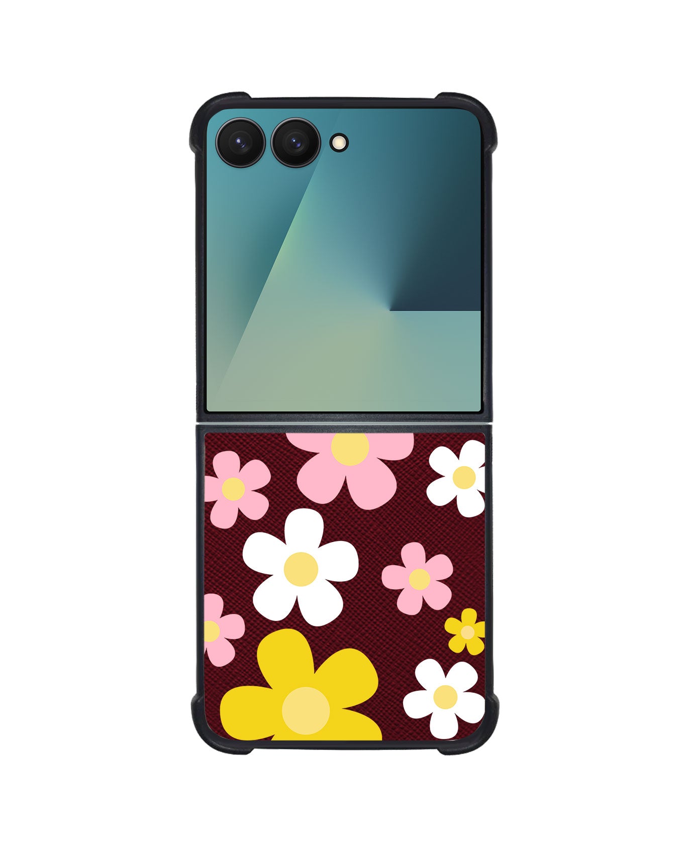 Android Flip / Fold Leather Grip - Daisy Fresh
