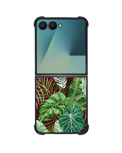 Android Flip / Fold Leather Grip - Rainforest
