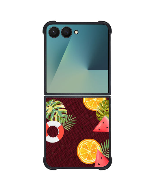 Android Flip / Fold Leather Grip - Caribbean Vibes