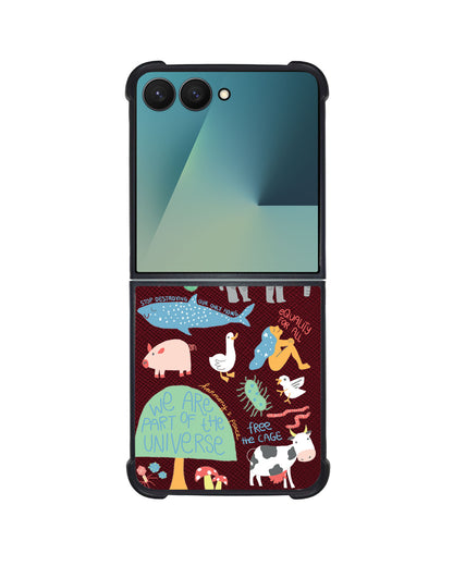 Android Flip / Fold Leather Grip - Equality