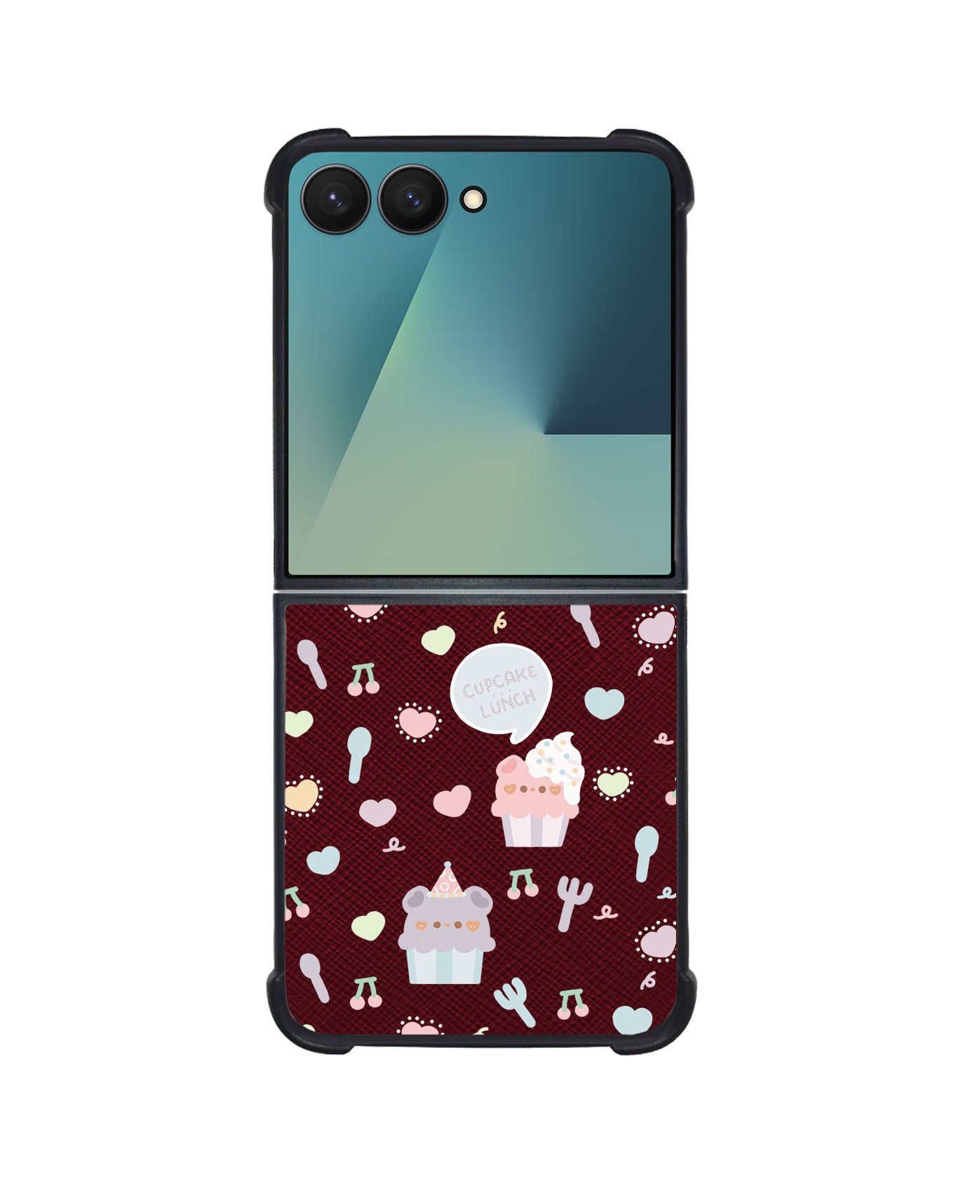 Android Flip / Fold Leather Grip - Cupcake