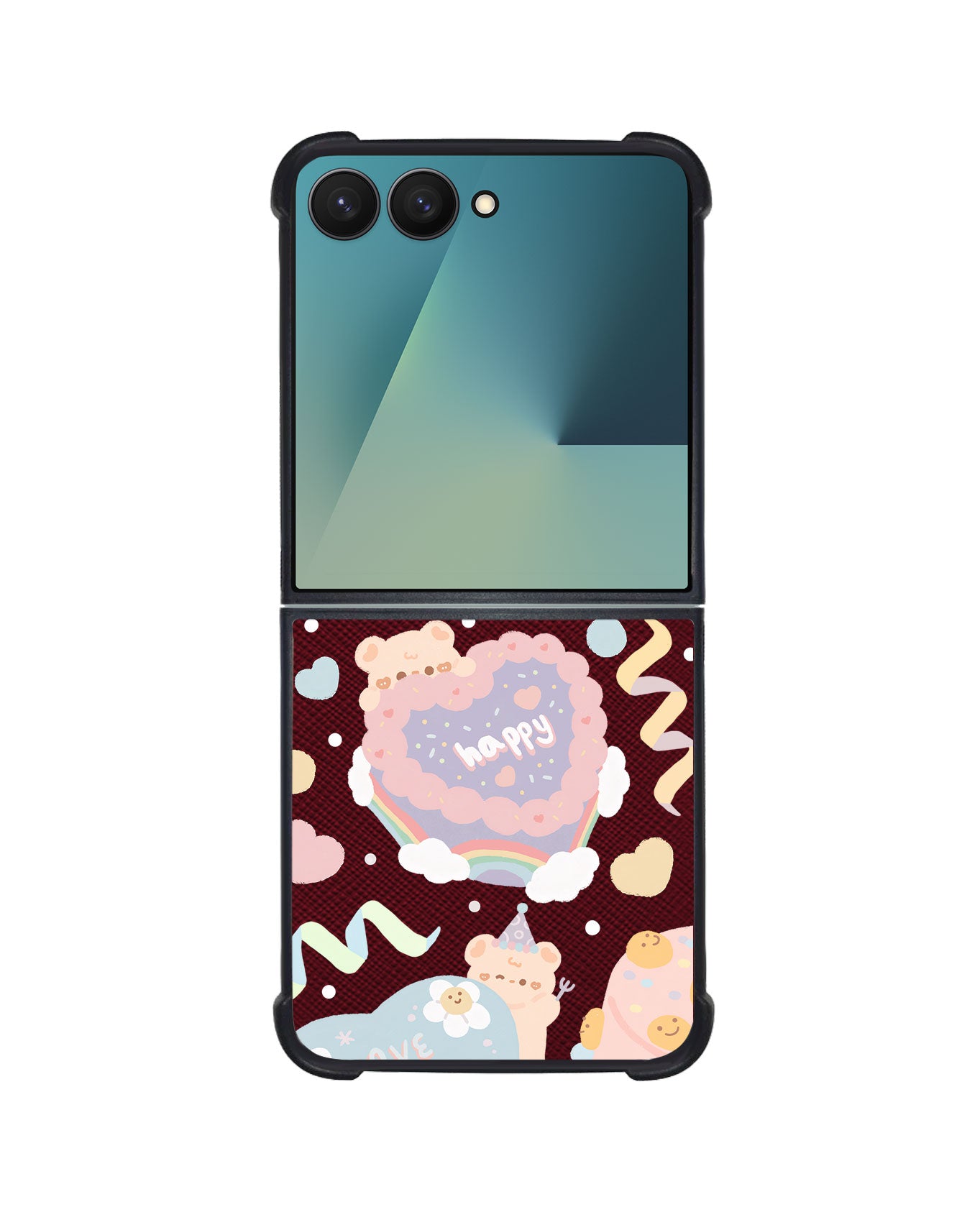 Android Flip / Fold Leather Grip - Cake Party