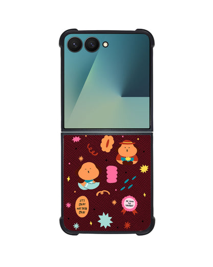Android Flip / Fold Leather Grip - Selflove Garden