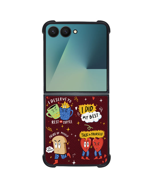 Android Flip / Fold Leather Grip - Selfless Love 3.0