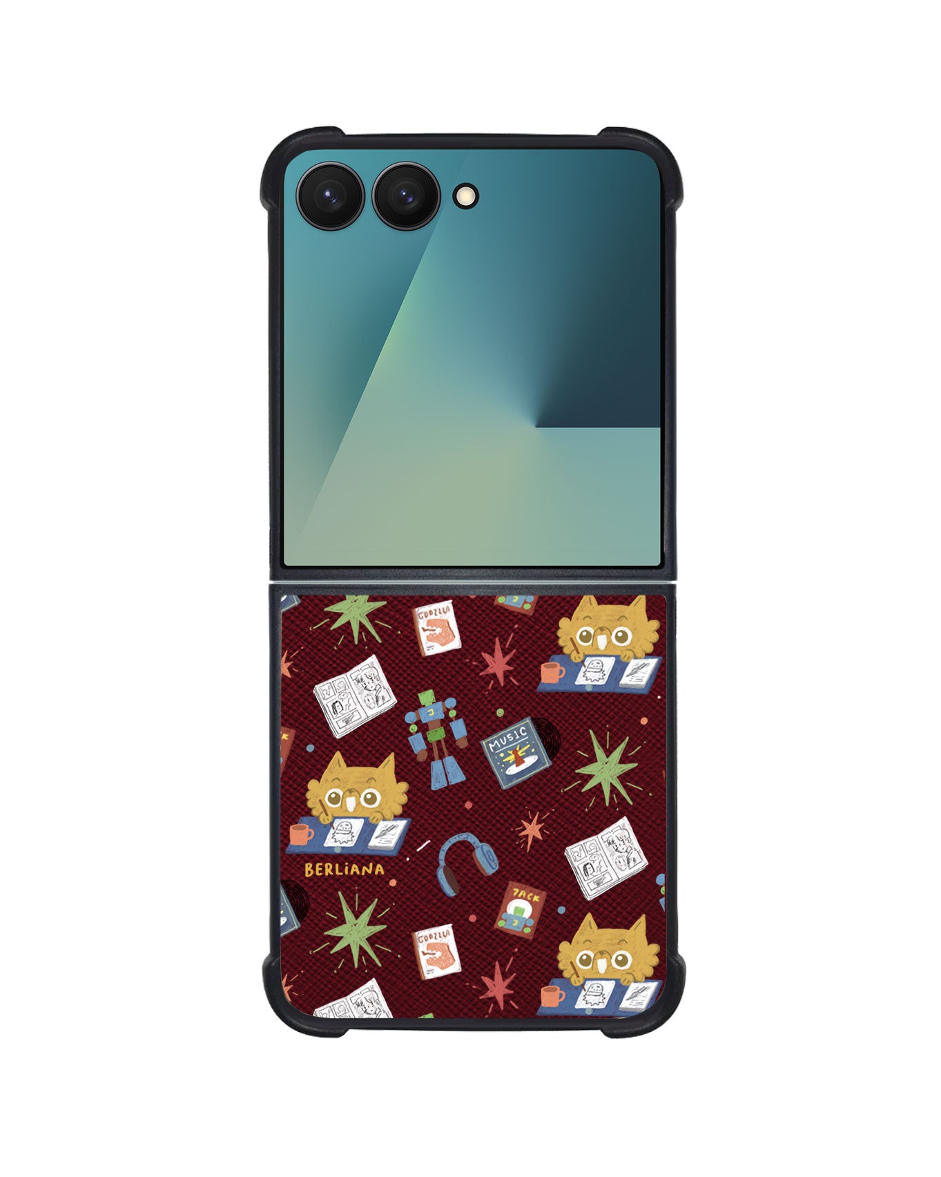 Android Flip / Fold Leather Grip - Too Much Hobbies