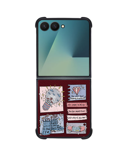 Android Flip / Fold Leather Grip - Shine