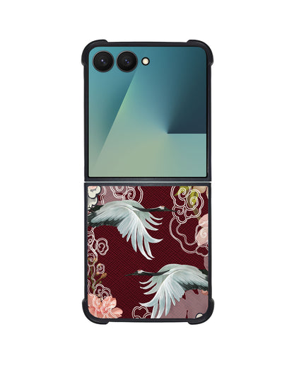 Android Flip / Fold Leather Grip - Oil Painting Birds