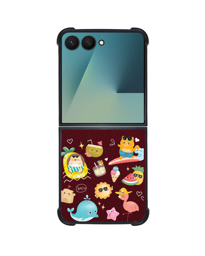 Android Flip / Fold Leather Grip - Summer