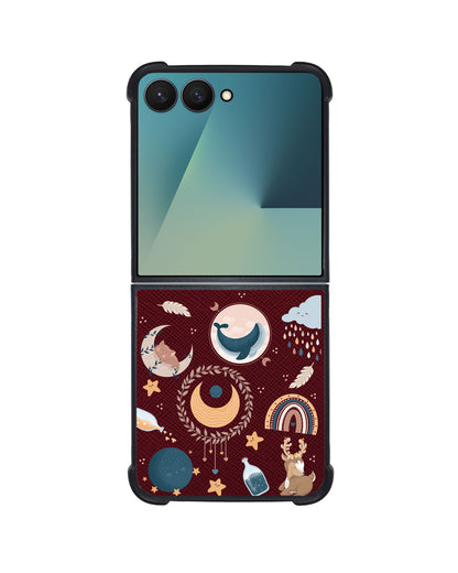 Android Flip / Fold Leather Grip - Boho