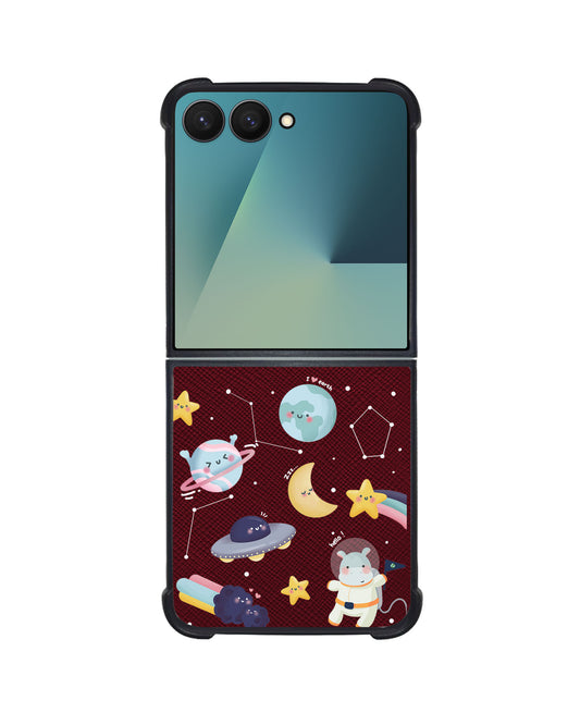 Android Flip / Fold Leather Grip - Galaxy (Artevefacts)