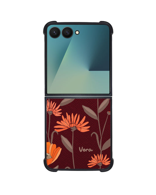 Android Flip / Fold Leather Grip - November Marigold