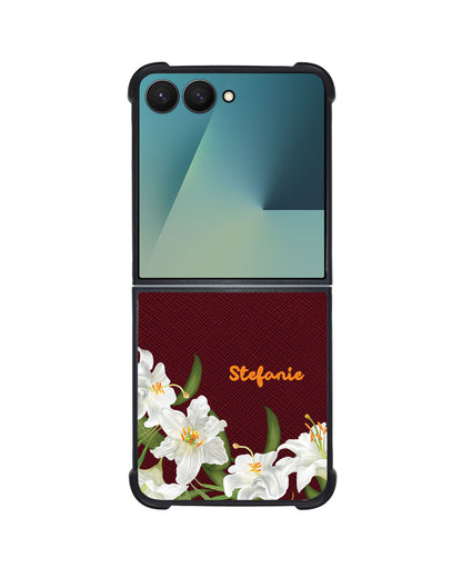 Android Flip / Fold Leather Grip - May Lily of The Valley