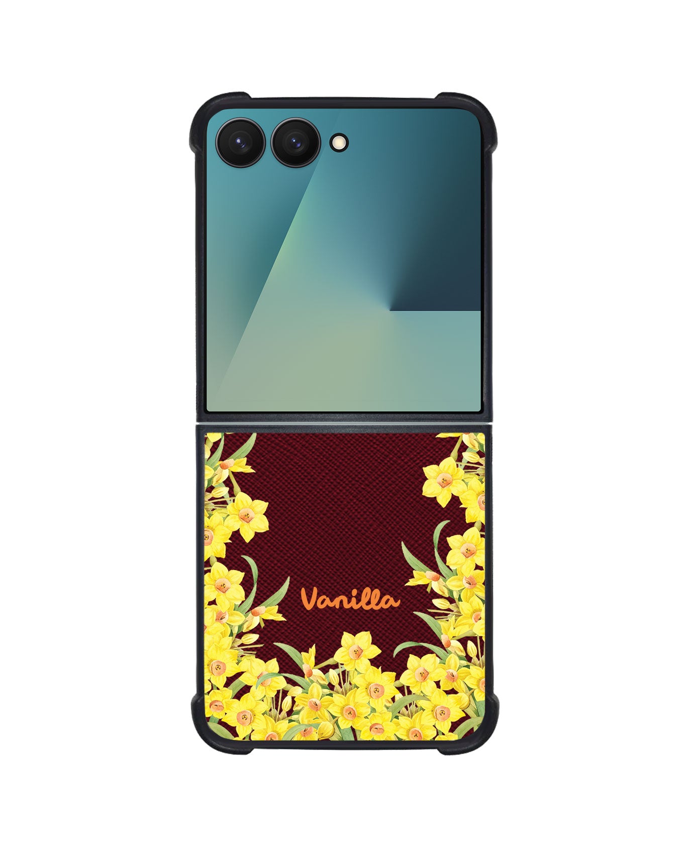 Android Flip / Fold Leather Grip - March Daffodils