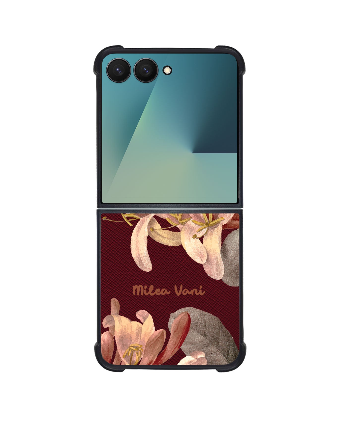 Android Flip / Fold Leather Grip - June Honey Suckle