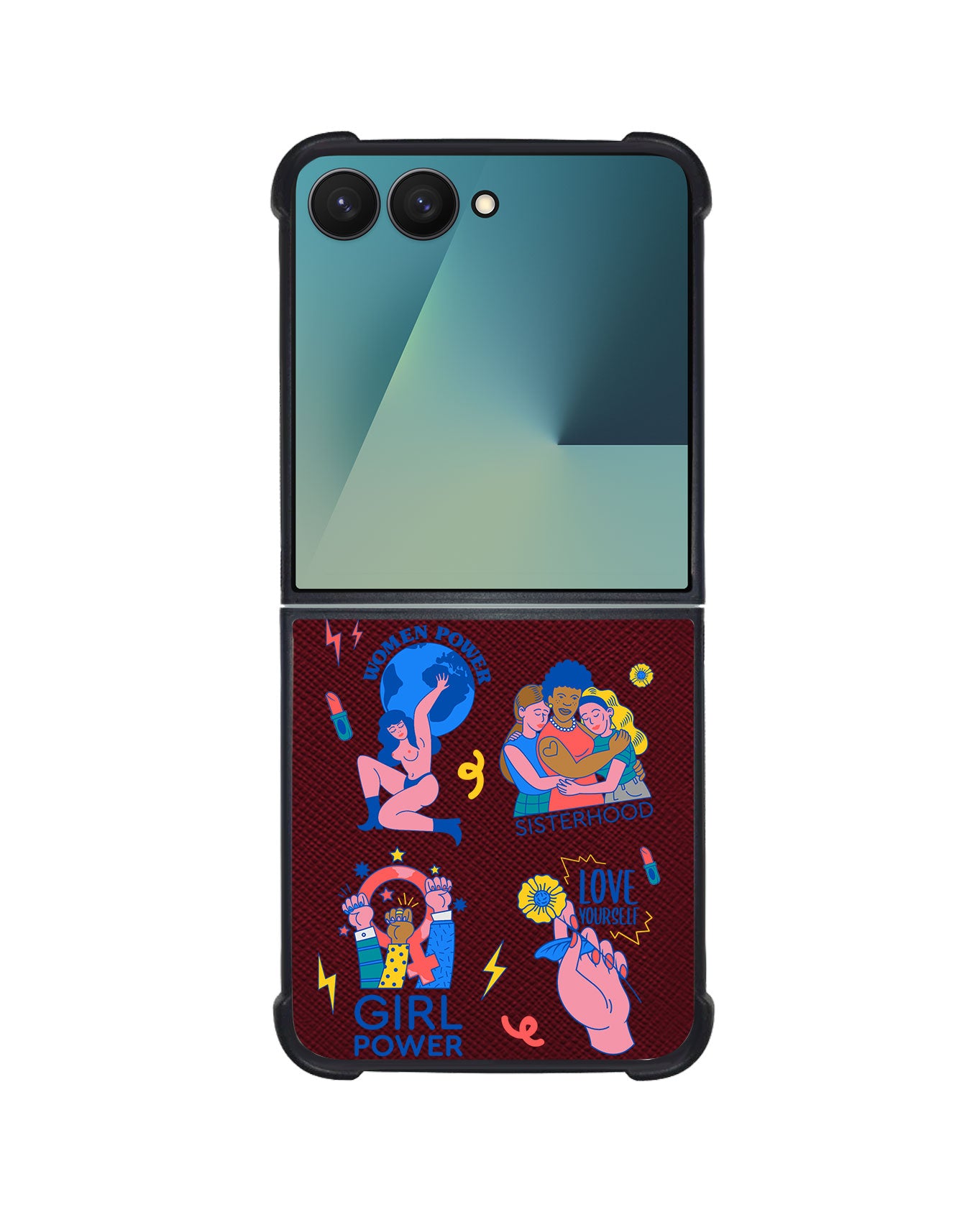 Android Flip / Fold Leather Grip - Girl Power 2.0