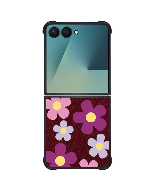 Android Flip / Fold Leather Grip - Daisy Paradise