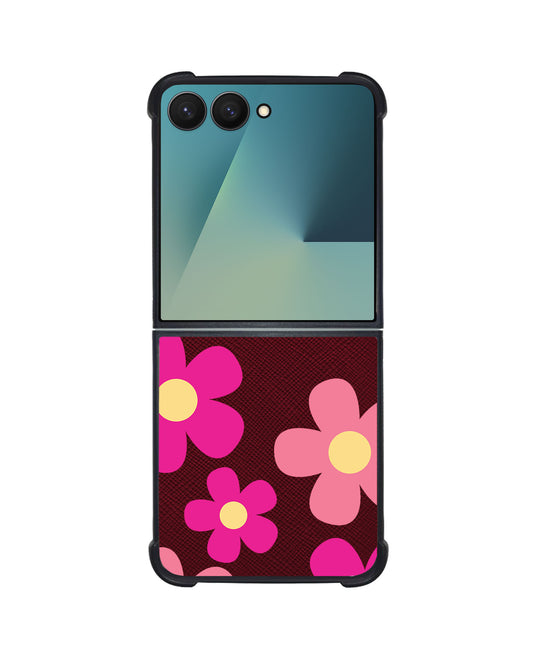Android Flip / Fold Leather Grip - Daisy Delight