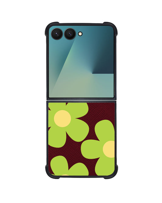 Android Flip / Fold Leather Grip - Daisy Bloom