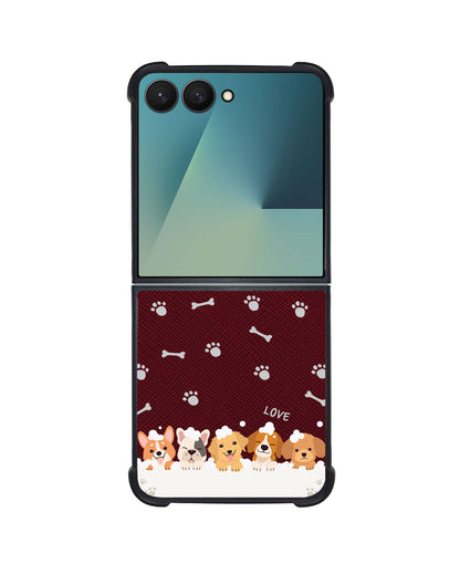 Android Flip / Fold Leather Grip - Ruff Family 2.0