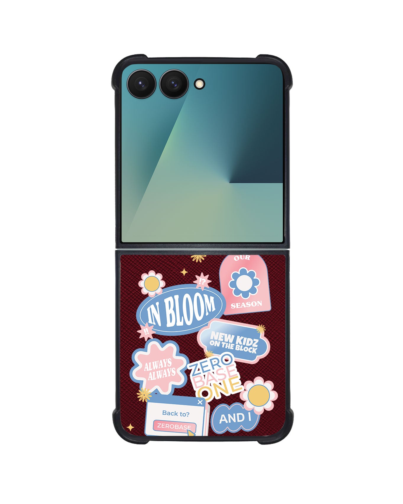 Android Flip / Fold Leather Grip - Zerobaseone Song Sticker Pack