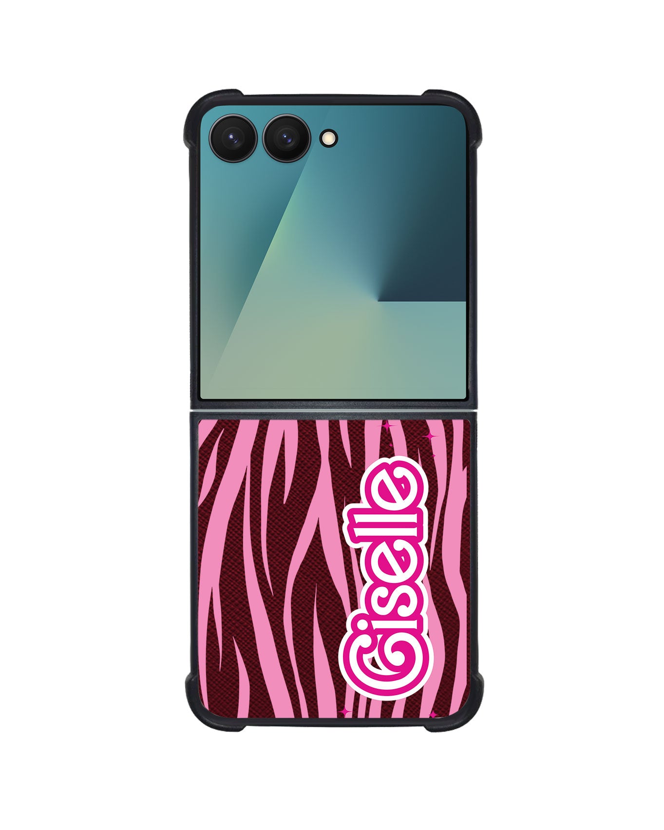 Android Flip / Fold Leather Grip - Barbie Zebra Pattern