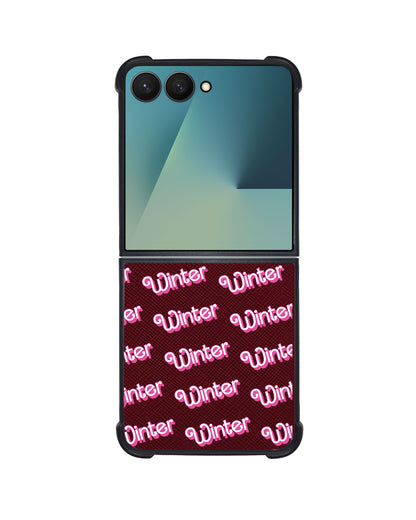 Android Flip / Fold Leather Grip - Barbie Monogram