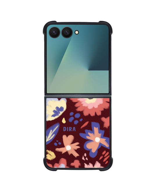 Android Flip / Fold Leather Grip - Flower Lovers