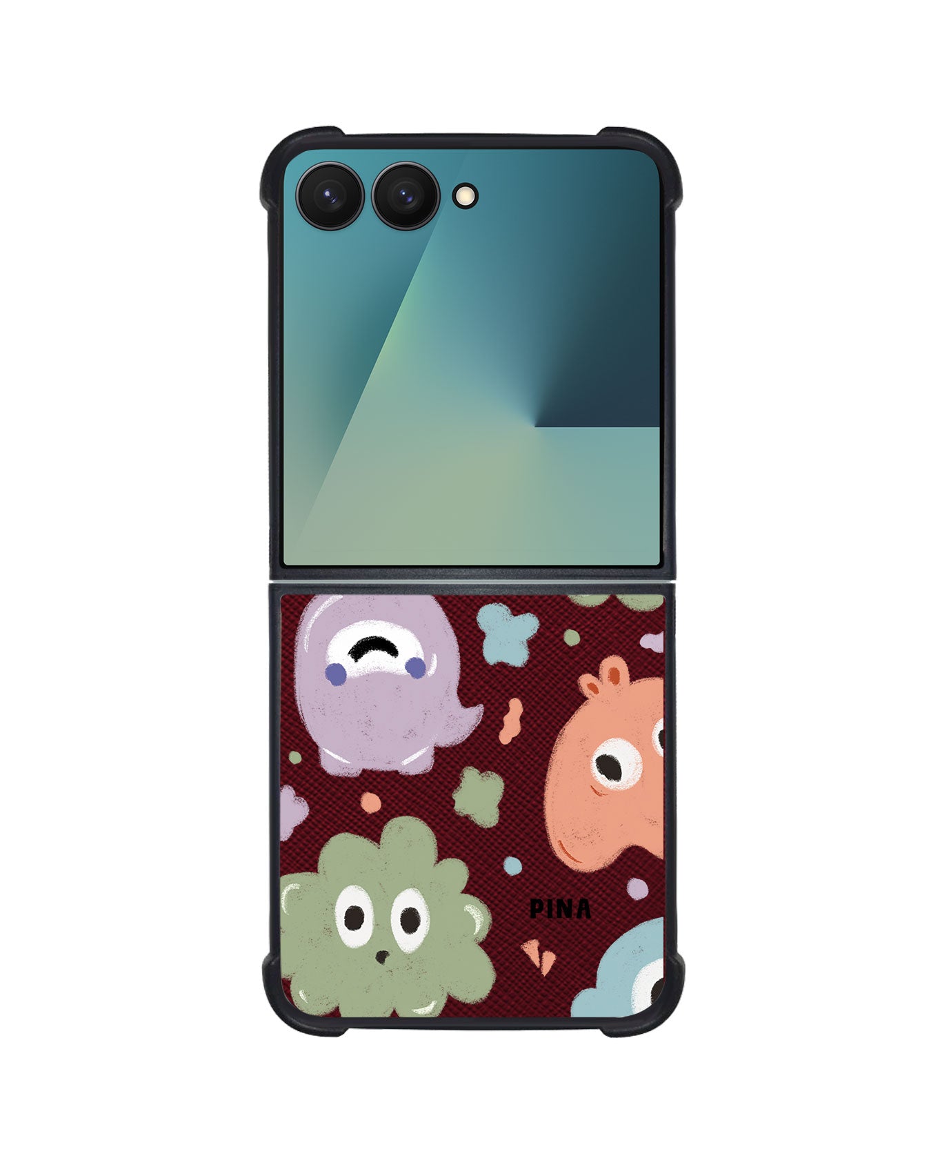 Android Flip / Fold Leather Grip - Cute Monster 2.0