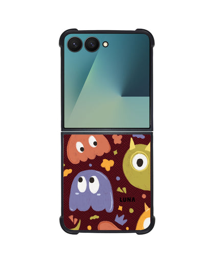 Android Flip / Fold Leather Grip - Cute Monster 1.0