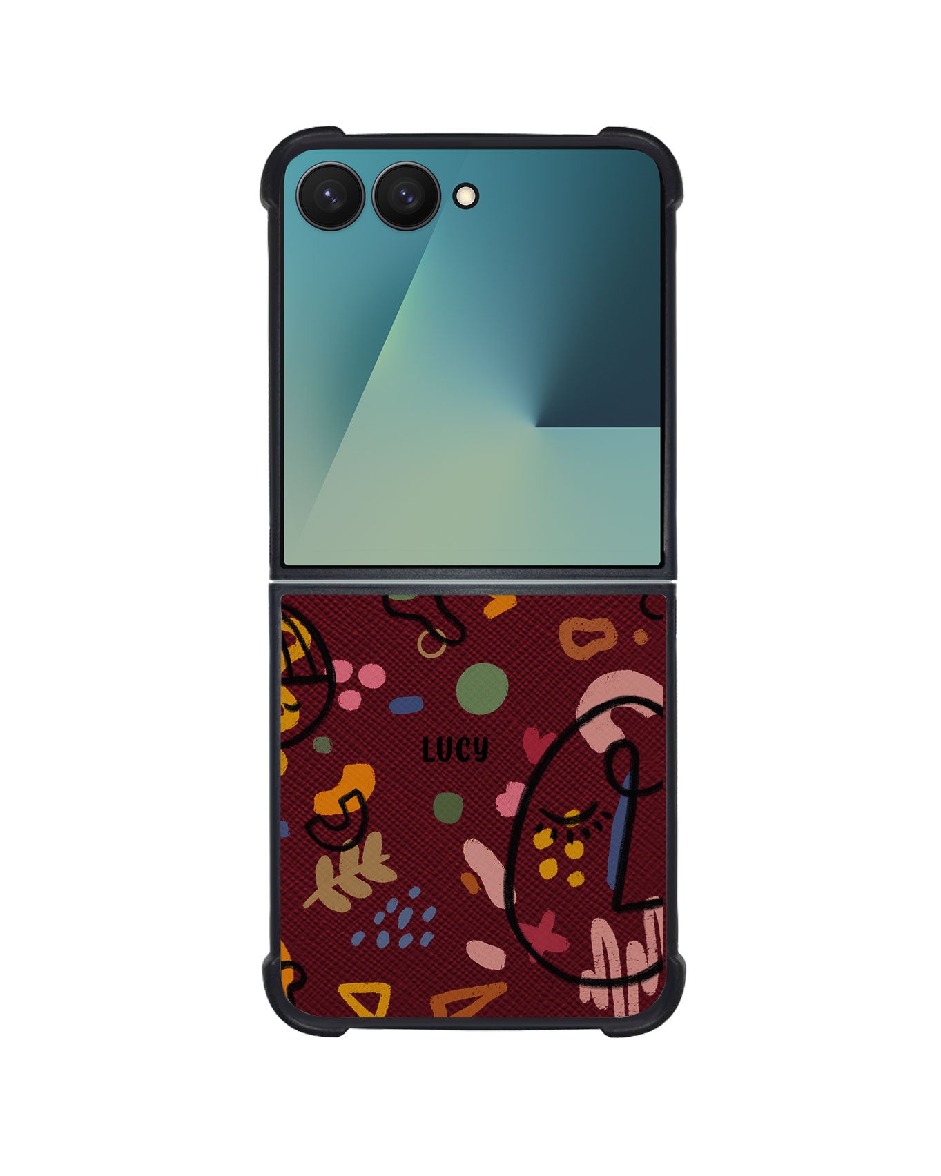 Android Flip / Fold Leather Grip - Abstract 5.0