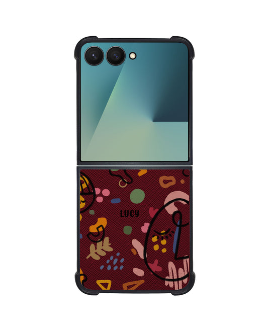 Android Flip / Fold Leather Grip - Abstract 5.0