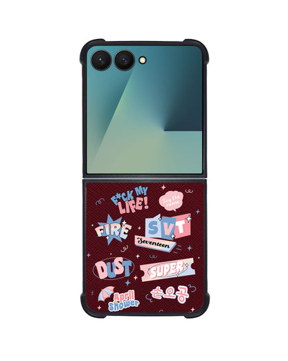 Android Flip / Fold Leather Grip - Seventeen Super