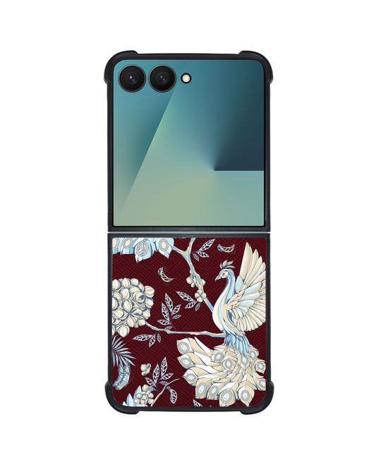 Android Flip / Fold Leather Grip - Peacock 5.0