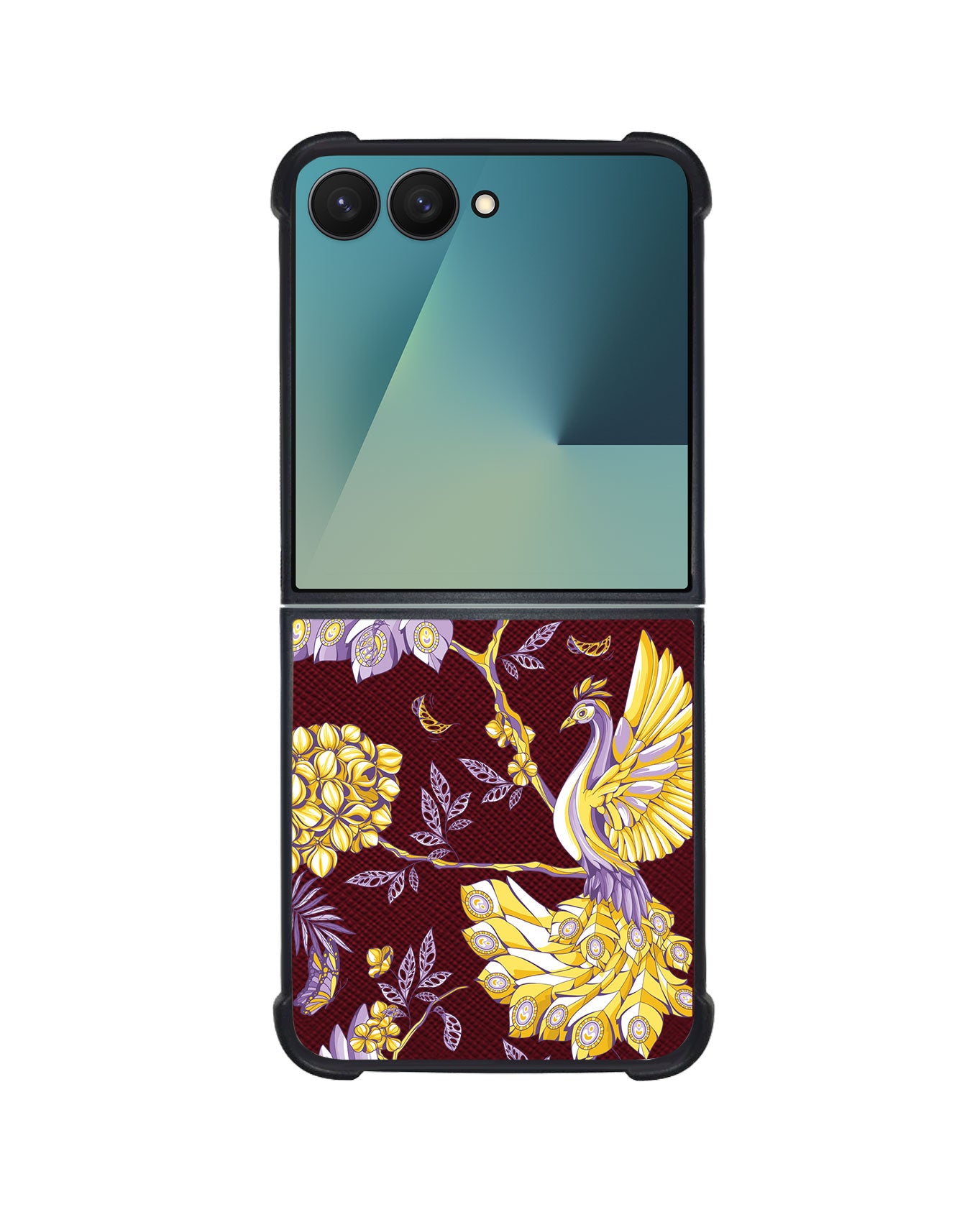 Android Flip / Fold Leather Grip - Peacock 3.0