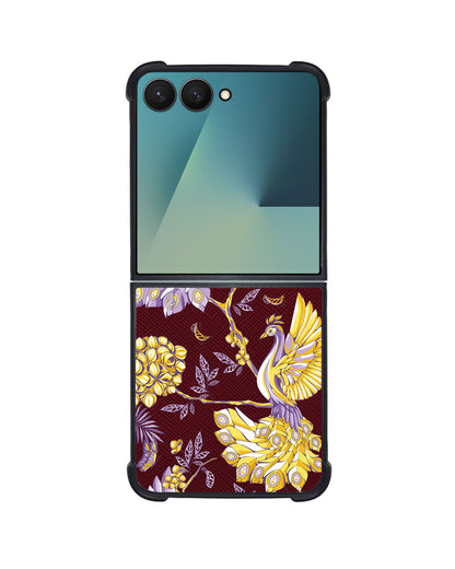 Android Flip / Fold Leather Grip - Peacock 3.0