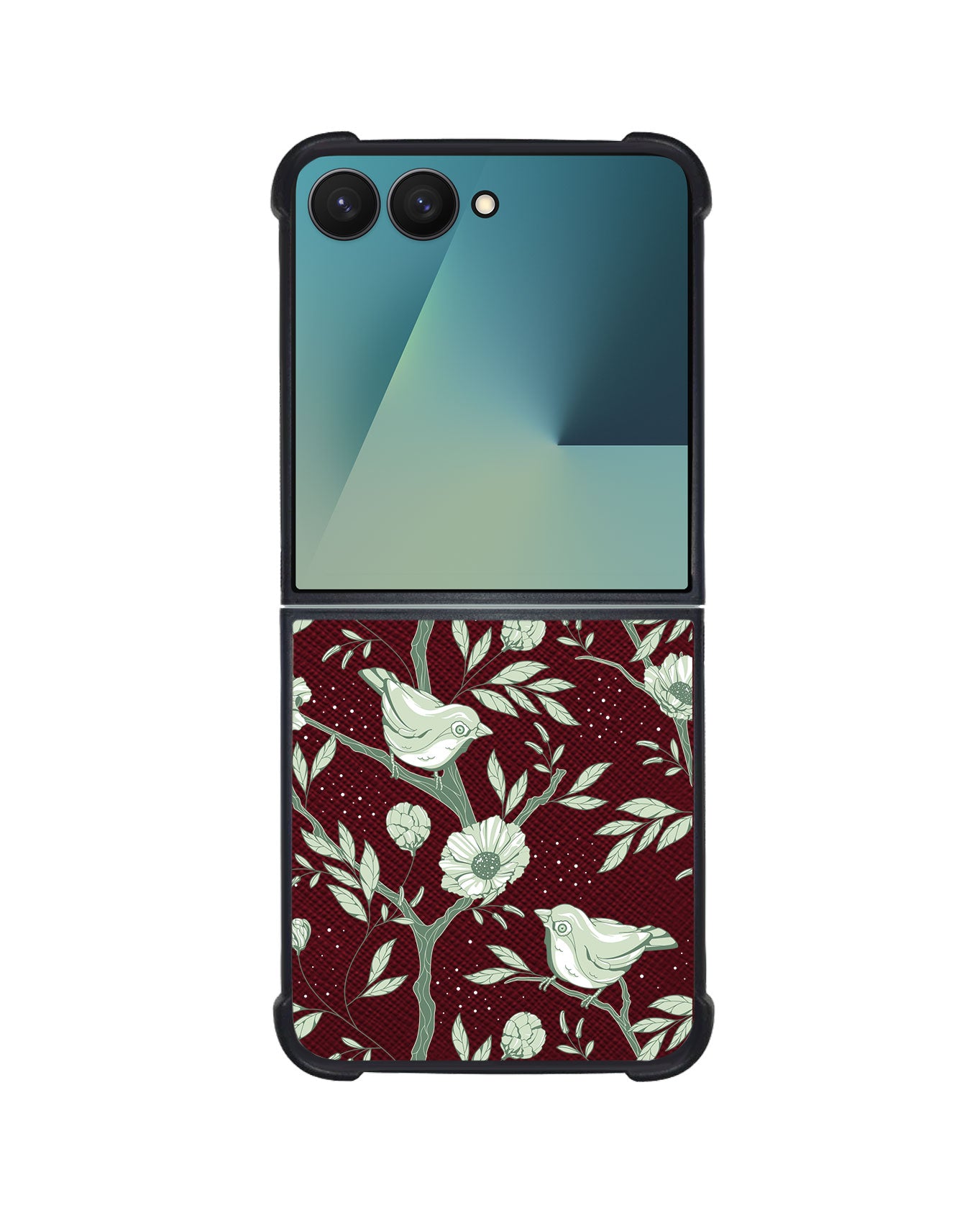 Android Flip / Fold Leather Grip - Lovebird Monochrome 4.0