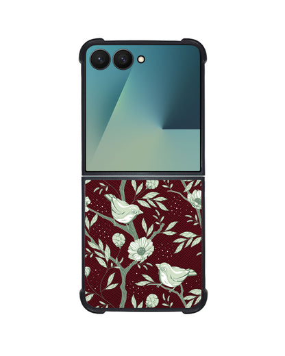 Android Flip / Fold Leather Grip - Lovebird Monochrome 4.0