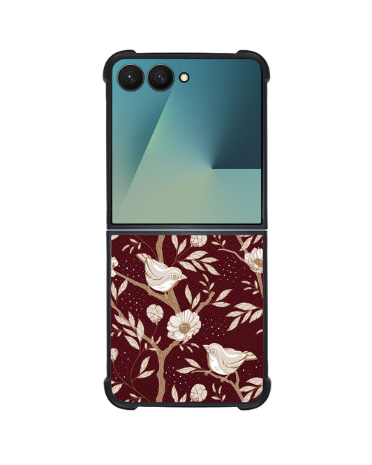 Android Flip / Fold Leather Grip - Lovebird Monochrome 3.0