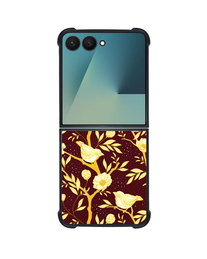 Android Flip / Fold Leather Grip - Lovebird Monochrome 2.0