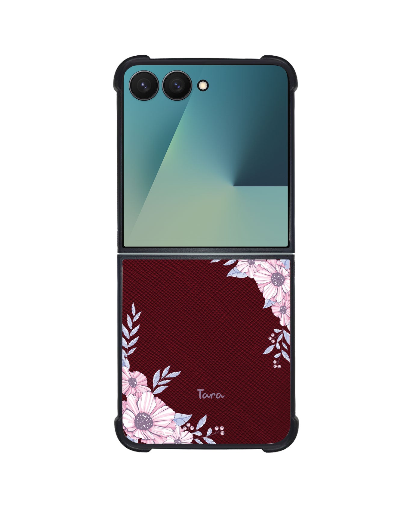 Android Flip / Fold Leather Grip - Pink Blossom
