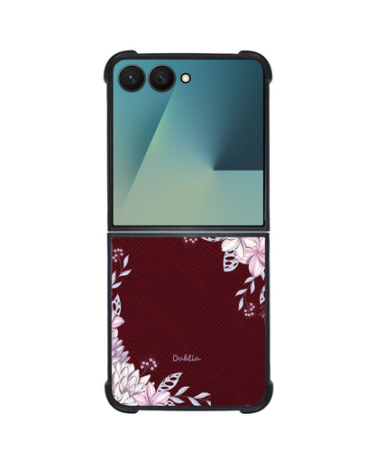 Android Flip / Fold Leather Grip - Dahlia