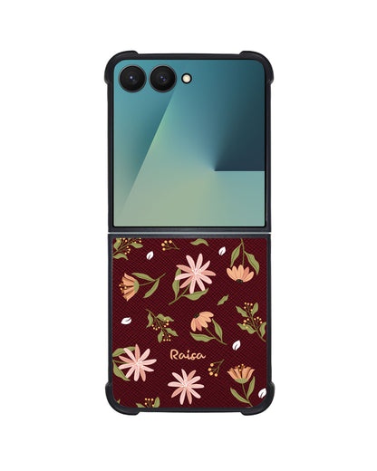 Android Flip / Fold Leather Grip - Cosmos Flower