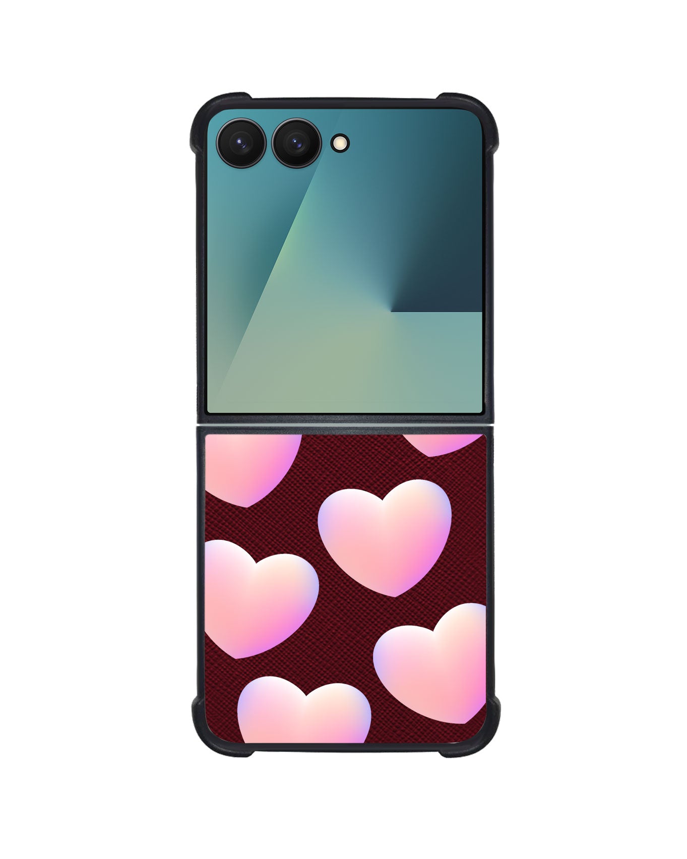 Android Flip / Fold Leather Grip - Love Shapes