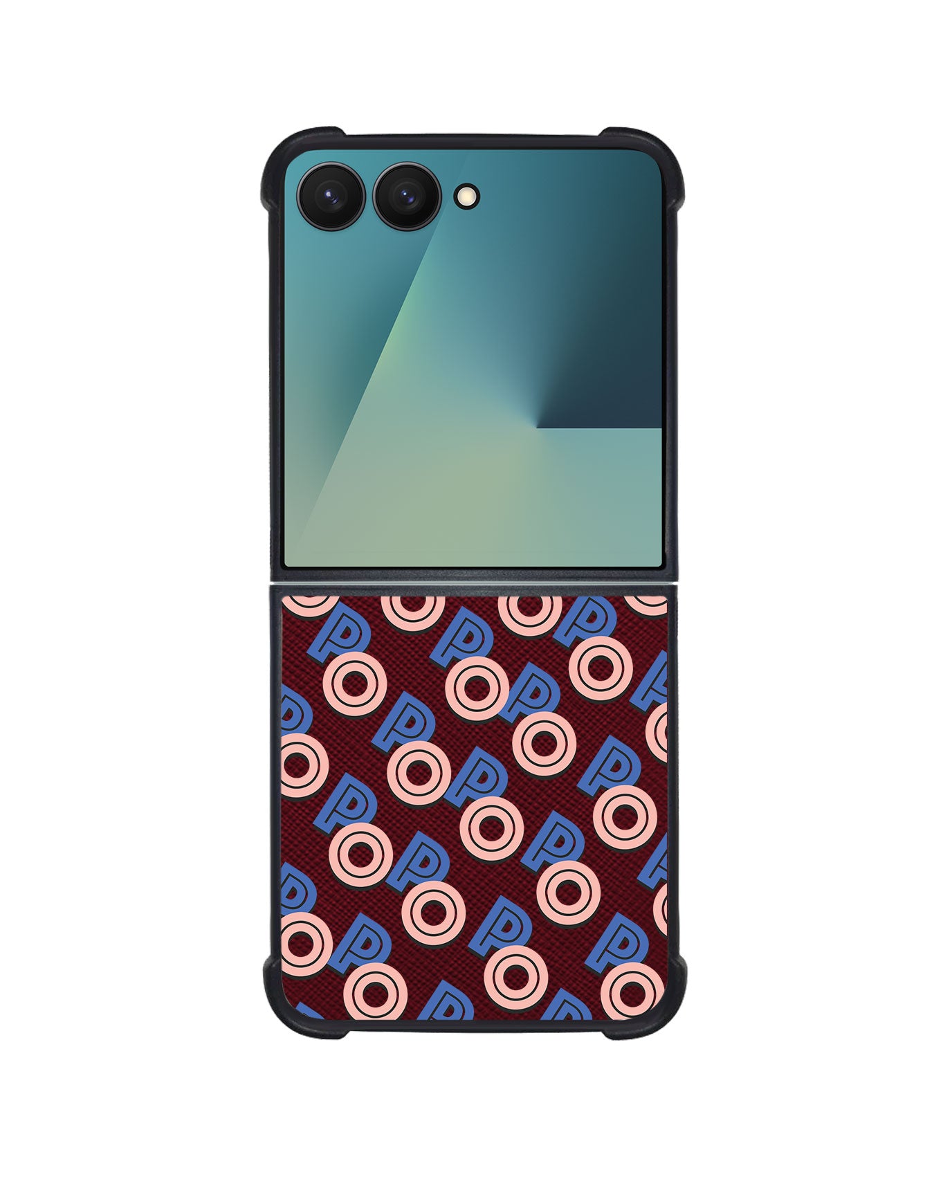 Android Flip / Fold Leather Grip - Initial Monogram 1.0