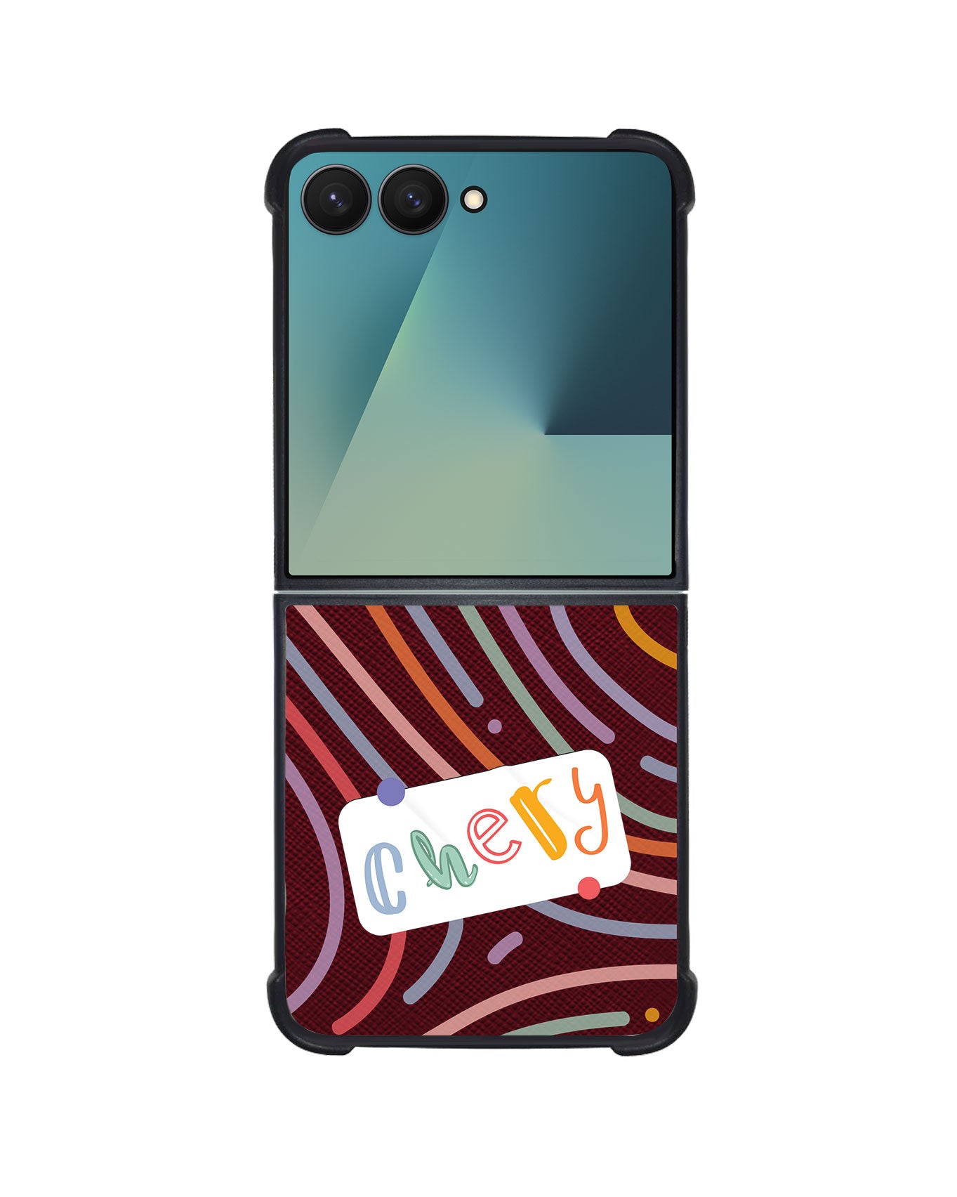 Android Flip / Fold Leather Grip - Doodle Monogram 2.0