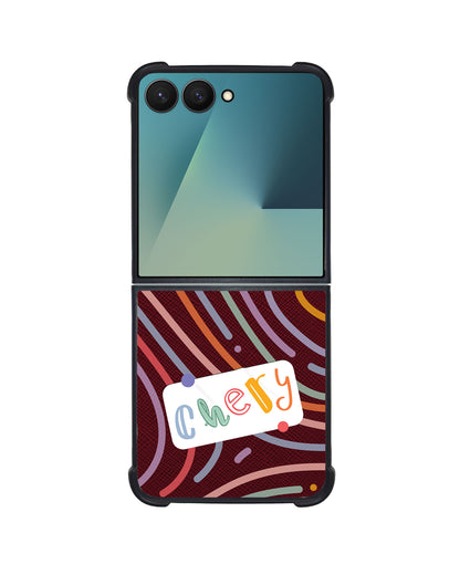 Android Flip / Fold Leather Grip - Doodle Monogram 2.0